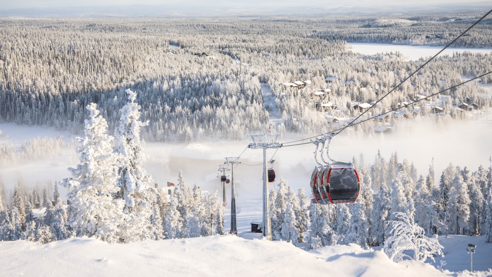 Wintersport in Ruka-Kuusamo.